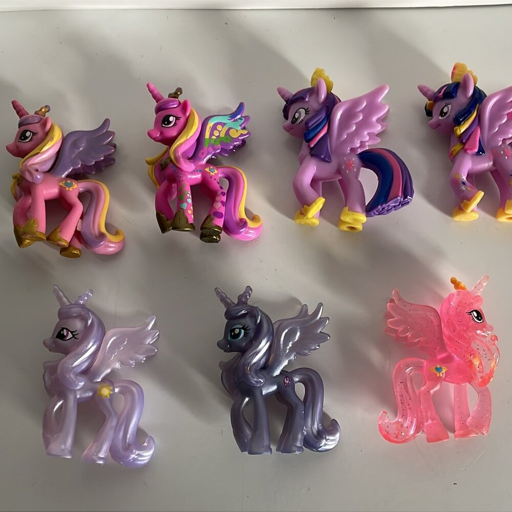 7 My Little Pony G4 Princess Luna Celestia Cadance Twilight Mini MLP Blind Bag